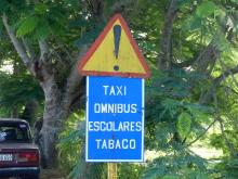 panneau étrange d'avertisement, Vinales